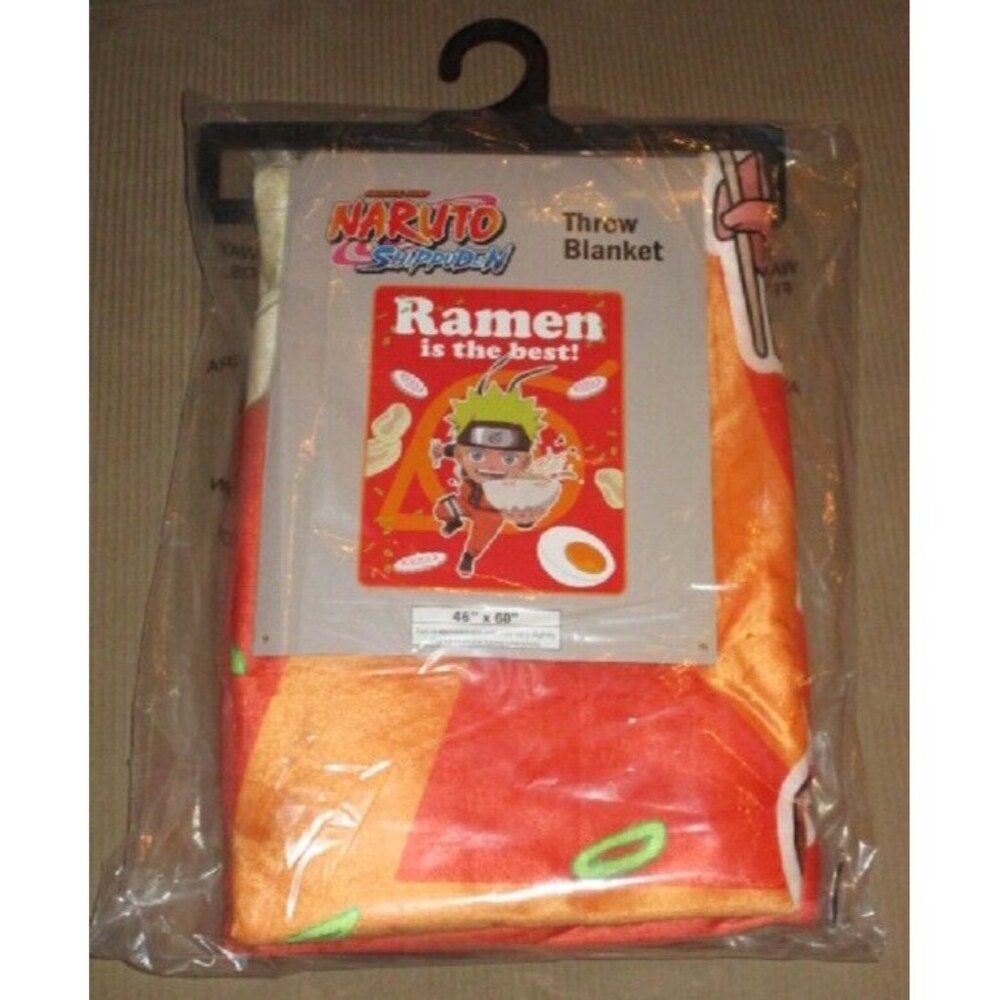 New Ramen is Best Naruto Shippuden Smooth Fleece Throw Gift Blanket Noodles SOFT - Picture 2 of 2